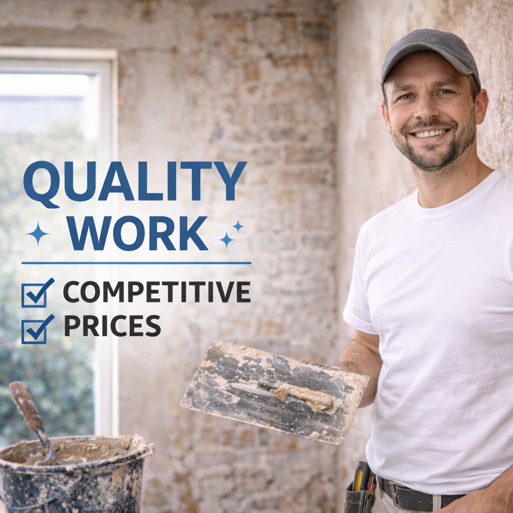 J Kershaw Plastering, Hertfordshire. About: Quality Work, Competitive Prices